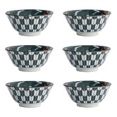 Tokyo Design Studio Asakusa Kabuki 14.8cm Porcelain Bowls