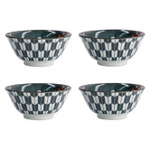 Tokyo Design Studio Asakusa Kabuki 20.5cm Porcelain Bowls