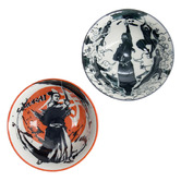 Tokyo Design Studio 4 Piece Asakusa Samurai &amp; Ninja Porcelain Bowl &amp; Chopstick Set