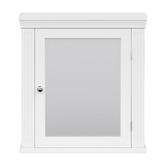 Teamson Home Stratford 470mm Matte White Mirrored Shaving Cabinet