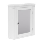 Teamson Home Stratford 470mm Matte White Mirrored Shaving Cabinet