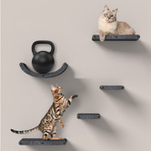 Pryde Pets 4 Piece Pryde Cat Climber Wall Shelf Set