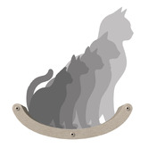 Pryde Pets Pryde Curved Cat Climber Wall Shelf