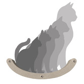 Pryde Pets 4 Piece Pryde Cat Climber Wall Shelf Set