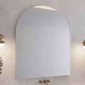 Elm &amp; Arc Silva 1100 x 900mm Arched Bathroom Mirror