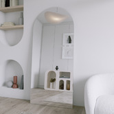 Elm &amp; Arc Noir Arched Full Length Mirror