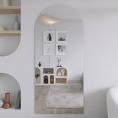 Elm &amp; Arc Noir Arched Full Length Mirror