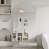 Elm &amp; Arc Noir Arched Full Length Mirror