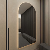 Elm &amp; Arc Ruslan Arched LED Full Length Mirror
