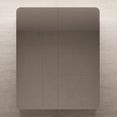 Elm &amp; Arc Massey 900mm Matte White Rectangular Mirrored Shaving Cabinet with Glass Shelves