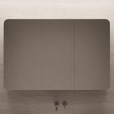 Elm &amp; Arc Massey 1200mm Matte White Rectangular Mirrored Shaving Cabinet with Glass Shelves