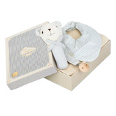 Cam Cam Copenhagen Cam Cam Copenhagen 4 Piece Blue Stripes Baby Essentials Gift Set
