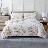 Bellemosa White 1000TC Brushed Microfibre Quilt Cover Set