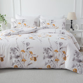 Bellemosa White 1000TC Brushed Microfibre Quilt Cover Set