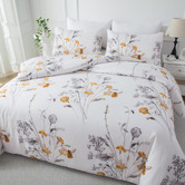 Bellemosa White 1000TC Brushed Microfibre Quilt Cover Set