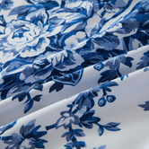 Bellemosa Blue &amp; White 1000TC Brushed Microfibre Quilt Cover Set