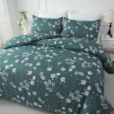 Bellemosa Green 1000TC Brushed Microfibre Quilt Cover Set