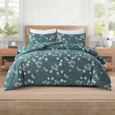 Bellemosa Green 1000TC Brushed Microfibre Quilt Cover Set