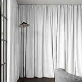 Pure Loom Drapery Custom Belmore Blockout S-Fold Single Panel Curtain &amp; Track Set