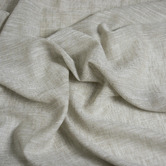 Pure Loom Drapery Custom Burano Linen-Blend Sheer S-Fold Single Panel Curtain &amp; Track Set