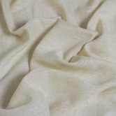 Pure Loom Drapery Custom Burano Linen-Blend Sheer S-Fold Single Panel Curtain &amp; Track Set