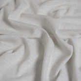 Pure Loom Drapery Custom Burano Linen-Blend Sheer S-Fold Single Panel Curtain &amp; Track Set