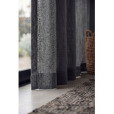 Pure Loom Drapery Custom Antigua Sheer S-Fold Single Panel Curtain &amp; Track Set