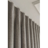 Pure Loom Drapery Custom Cumulus Blockout S-Fold Single Panel Curtain &amp; Track Set