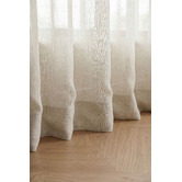 Pure Loom Drapery Custom Taormina Sheer S-Fold Single Panel Curtain &amp; Track Set