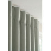 Pure Loom Drapery Custom Twilight Blockout S-Fold Single Panel Curtain &amp; Track Set