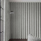 Pure Loom Drapery Custom Belmore Blockout S-Fold Single Panel Curtain &amp; Track Set