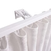 Pure Loom Drapery Custom Belmore Blockout S-Fold Single Panel Curtain &amp; Track Set