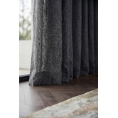 Pure Loom Drapery Custom Belmore Blockout S-Fold Single Panel Curtain &amp; Track Set