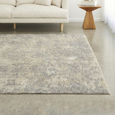 Emma Blomfield Slate Haze Abstract Rug