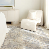 Emma Blomfield Slate Haze Abstract Rug