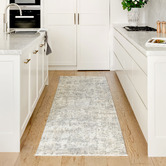 Emma Blomfield Slate Haze Abstract Runner