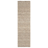 Conscious Loom Beige Embrace Hand-Tufted Wool Runner