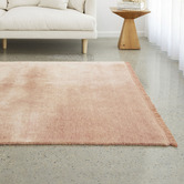 Conscious Loom Blush Pink Kinship Hand-Loomed Wool Rug