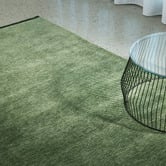 Conscious Loom Forest Green Kinship Hand-Loomed Wool Rug