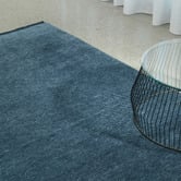 Conscious Loom Navy Kinship Hand-Loomed Wool Rug