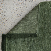 Conscious Loom Forest Green Kinship Hand-Loomed Wool Rug