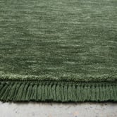 Conscious Loom Forest Green Kinship Hand-Loomed Wool Runner