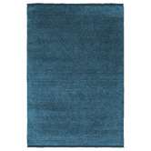 Conscious Loom Navy Kinship Hand-Loomed Wool Rug