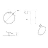 Bella Vista Bathware Mica Towel Ring