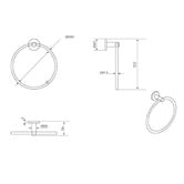 Bella Vista Bathware Mica Towel Ring