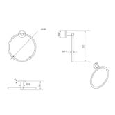 Bella Vista Bathware Mica Towel Ring