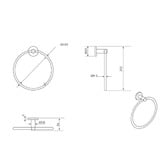Bella Vista Bathware Mica Towel Ring