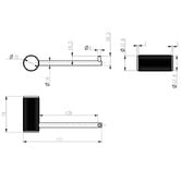Bella Vista Bathware Mica Fluted Stainless Steel Toilet Roll Holder