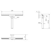 Bella Vista Bathware Mica Stainless Steel Squeegee