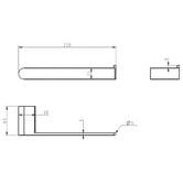 Bella Vista Bathware Supra Hand Towel Holder